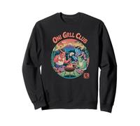 Oni Grill Club Japanese Demon BBQ Party Japanese Kanji Souvenir Sudadera