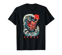 Oni Japanese Kanji Demon Retro Anime Japón Souvenir Camiseta