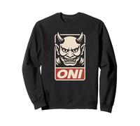 Oni Máscara de Diablo Japonés Anime Manga Otaku Japón Souvenir Sudadera
