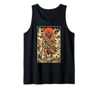 Oni Yokai Demon Mitología Japonesa Ukiyo-e Estética Camiseta sin Mangas