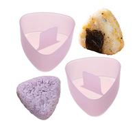 onigeri - Moldes moldeadores de arroz, 2 piezas de moldes manuales, prensador triangular de ciruela y corazón, kit de fabricación de sushi, herramienta de preparación de comidas saludables para niños