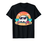 Onigiri Summer Vibes Kawaii Riceball con gafas de sol Camiseta