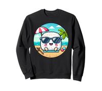 Onigiri Summer Vibes Kawaii Riceball con gafas de sol Sudadera