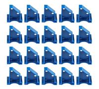Oniissy 20 espaciadores de suelo para instalación de madera laminada, 1/4 1/2 pulgadas, material ABS, herramientas de posicionamiento de suelo reutilizables para suelos de vinilo compuesto (azul)