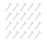 Oniissy 20 soportes para cebo de carpa para cebos Boilie, carne suave para accesorios de banda mate, tope de cebo de resina de plástico transparente, 14 x 7,5 mm y 24 x 15 mm, para pesca de carpas en