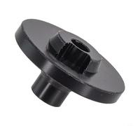 Oniissy Accesorios de absorción de golpes traseros para plegar, cubierta superior de 66 mm con tornillos, color negro plateado, compatible con arandela de resorte trasero (tapa superior)