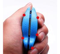 Oniissy Afilador de patinaje artístico, grano 80/100, ajustable, lima de hoja de 3-4 mm para hockey sobre hielo, velocidad y patines artísticos, herramienta afiladora manual portátil (azul)