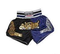 Oniissy Anotherboxer - Pantalones cortos de boxeo unisex de Muay Thai para artes marciales mixtas, kickboxing, pantalones cortos de lucha transpirables con cintura elástica, mezcla de fibra de