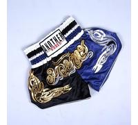 Oniissy Anotherboxer - Pantalones cortos de boxeo unisex de Muay Thai para artes marciales mixtas, kickboxing, pantalones cortos de lucha transpirables con cintura elástica, mezcla de fibra de