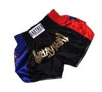 Oniissy Anotherboxer - Pantalones cortos de boxeo unisex para Muay Thai, transpirables, artes marciales mixtas, kickboxing, lucha, gimnasio, entrenamiento, hombres y mujeres (talla L, negro)