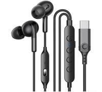 Oniissy Auriculares para juegos con cable tipo C e interfaces de 3,5 mm, cancelación de ruido para iPhone 16 para Android, indicador LED de control de volumen en línea, modo de juego de un solo toque