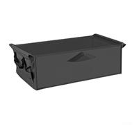 Oniissy Bandeja de almacenamiento plegable de tela Oxford 600D con asas laterales, se adapta a carritos plegables delanteros y traseros, aproximadamente 76 x 46 x 24 cm (negro)