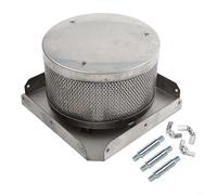 Oniissy Base de pantalla emisora de calentador piramidal de acero inoxidable de 7 pulgadas de diámetro, malla de doble capa 304 para exteriores, tubo de vidrio de propano, calentador de patio (10 cm)