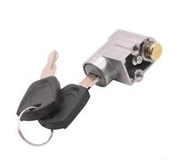 Oniissy Bloqueo de tubo de sillín de batería eléctrica para carcasa galvanizada de zinc con núcleo de aluminio, bloqueo de seguridad antirrobo para batería de bicicleta eléctrica y tija de asiento