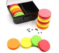 Oniissy Bobinador de línea para accesorios de aparejos de pesca, para bobinadores de aparejos de espuma EVA, paquete de 10 unidades con caja de almacenamiento y pines, compatible con aparejos CHOD y