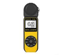 Oniissy BT-881D Medidor digital de lux y termómetro ambiental con cabezal de sensor LUX/FC giratorio, herramienta de medición de iluminancia de alta precisión, amplio rango de 1-400,000 lux,