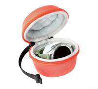 Oniissy Caja de almacenamiento de reloj de tamaño de viaje para Huawei Watch GT6 con tela de larga duración, interior de forro polar suave, forro interior extraíble y correa de transporte (naranja)