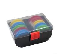 Oniissy Caja de almacenamiento para aparejos de pesca, para bobinadores de espuma EVA con pines, 10 unidades para bobinadores de EVA en caja de ABS, accesorio de sistema de aparejo compacto para CHOD