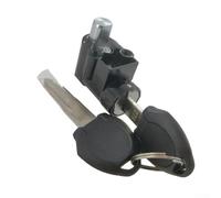 Oniissy Cerradura de batería de bicicleta de repuesto sin costuras resistente a la intemperie, cerradura de aleación de aluminio premium con llave de encendido y apagado para caja de batería