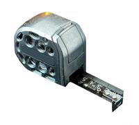 Oniissy Cinta métrica de acero inoxidable de 5 m/7 m con construcción hueca impermeable, base magnética para uso manual, escala transparente de doble cara, mecanismo de autobloqueo, para una larga