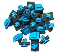 Oniissy Clip de moldeo lateral del cuerpo 40X con sellador, para Hyundai Santa Fe para Kia Sportage, para hyundai San Dafa Qia Lion Run El lado del cuerpo formado un sello de clip, plástico, azul