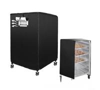 Oniissy Cubierta para bandeja para pan/panecillos, cubierta impermeable para panadería con rejillas de ventilación, cubiertas de estante de panadería de 10 niveles con cremalleras, cubierta