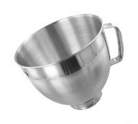 Oniissy Cuenco de acero inoxidable para batidoras de pie de 4.5 cuartos de galón/5 cuartos de galón, compatible con K45SS KSM75 KSM150 Series, apto para lavavajillas, accesorio para hornear a prueba