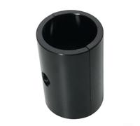 Oniissy Cuña de manillar de aleación de aluminio de 25,4 mm a 31,8 mm para convertir el tamaño del vástago, compatible con tubo redondo de 25,4 a abrazadera de 31,8, rojo (negro)