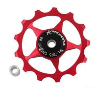 Oniissy Desviador trasero para bicicleta de montaña, rueda de polea de rodamiento de acero, diseño sellado impermeable a prueba de polvo, construcción de aleación de aluminio de alta resistencia