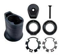 Oniissy Espaciadores de auriculares, adaptador de enrutamiento de cables, espaciador para bicicletas de trekking, Spark y carretera, construcción de plástico de ingeniería con acabado negro (juego de