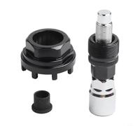 Oniissy Extractor de manivela y herramienta de rodamiento interior con bloqueo de 8 dientes para anillo para mantenimiento y reparación de bicicletas, compatible con llave abierta estándar de 32 mm o