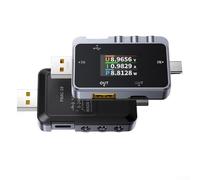 Oniissy FNAC-28 Probador USB 2 en 1 Voltímetro digital Medidor de cargador de energía móvil, pantalla a color de 1.06 pulgadas 4-24V 0-6.5A 0-156W Probador de consumo de energía para cargadores