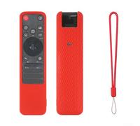 Oniissy Funda de silicona para LG MR25GA Magic-Remote Funda ligera antideslizante con cordón a prueba de golpes, varios colores, almacenamiento seguro (rojo)