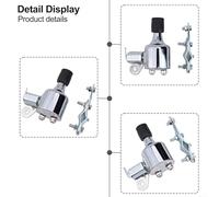 Oniissy Generador de dinamo de 12 V 6 W con salida de CA con luz delantera y trasera para bicicletas de montaña y bicicletas eléctricas, instalación alimentada por fricción en el neumático delantero