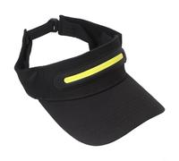Oniissy Gorra de ciclismo LED con faro brillante, 1200 lm luminoso para montar por la noche y correr, sombrero de sol ajustable de tela acrílica negra con 3 modos y