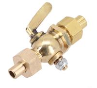 Oniissy Grifo de rosca externa de latón de bronce de 1/8 pulgadas, 3/8 pulgadas, 1/2 pulgadas, 3/4 pulgadas, válvula de agua con construcción de cobre para aplicaciones industriales y de fontanería (1