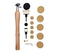 Oniissy Herramienta de lijadora de cuenco con respaldo para almohadillas, discos de lijado, lijadora de cuencos, kit de lijadora de cuenco, para pulido de torno de madera, 55 piezas