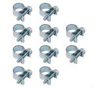 Oniissy JUBILEE - 10 minilíneas de combustible para manguera, abrazaderas de manguera diésel, refrigerante, radiador, abrazadera de reparación de tuberías, mini abrazaderas de línea de combustible de