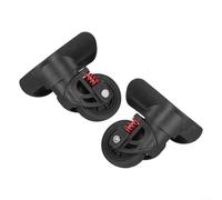 Oniissy Juego de 2 ruedas de repuesto para maleta, material plástico de alta resistencia, opciones de tamaño de 77 mm/80 mm/97 mm, ruedas silenciosas resistentes al desgaste (80 mm x 29 mm)