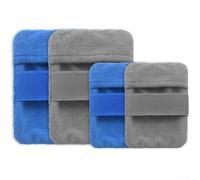 Oniissy Juego de 4 bolsas de eliminación de arena para vacaciones en la playa y camping, juego de removedor de arena de forro polar coral respetuoso con la piel con dos tamaños para adultos y niños