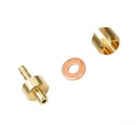 Oniissy Juego de 5 cabezales de aguja de aceite de oliva de metal para HOPE TECH3 E4 X2 compatible con inserto de manguera de cuerpo de cinco líneas