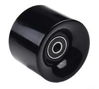 Oniissy Juego de ruedas profesionales de poliuretano para monopatín de 60 x 45 mm, 78 A, durómetro con rodamientos ABEC-9 y espaciadores para longboard Street Board, paquete de 4 (negro)