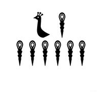 Oniissy Kit de fabricación de pavo de calabaza de hierro para decoración del hogar de otoño, juego con 5 plumas de cola, 2 alas y cabeza, para decoración de Acción de Gracias de larga duración para