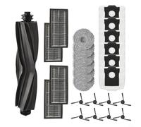Oniissy Kit de piezas de repuesto para aspiradora, compatible con MOVA P10 Pro para accesorios de aspiradora Ultra Robot, cepillos laterales de cepillo principal, bolsas de polvo de tela de trapeador