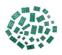 Oniissy Kit de placa PCB de 35 piezas para conversión a DIP, compatible con SOP MSOP SSOP TSSOP SOT23 8 10 14 16 20 pines IC placas adaptadoras para equipos eléctricos