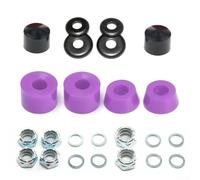 Oniissy Kit de reconstrucción de camión de monopatín con copas pivotantes y bujes para absorción de impactos Longboard, juego de repuesto de dureza 90a compatible con la mayoría de camiones de 5