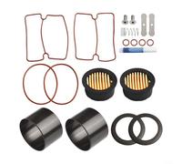 Oniissy Kit de reparación de compresor de aire silencioso de aceite de 1500 W con cilindros, pistones, anillos de sellado, placas de válvula, elementos de filtro, juego completo de piezas de repuesto