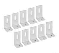 Oniissy Kit de soporte en L de montaje de panel solar de 90 grados, accesorios de aleación de aluminio para paneles de 10 W-100 W en lancha de caravana, instalación fuera de la red o en el techo de la