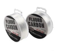 Oniissy Línea de pesca de fluorocarbono de 300 m, 0,3-0,5 mm, líder invisible transparente con resistencia superior y resistencia a la abrasión para pesca multiusos (0,4 mm)