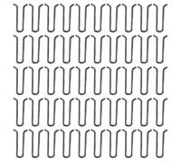 Oniissy Loops Clip - Juego de 50 pasadores de seguridad de metal para accesorios de pesca, color negro, 1 x 2 cm, ligeros y resistentes al desgaste